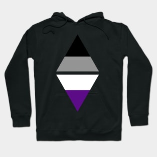 #nerfingwithpride Auxiliary Logo - Asexual Pride Flag Hoodie